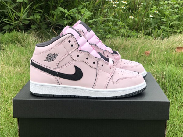 Air Jordan 1 Mid Pink Foam (GS) - 555112-601
