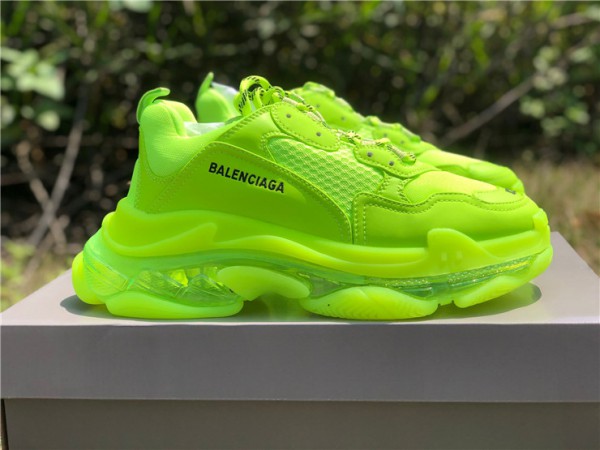 Balenciaga Triple S Clear Sole Fluo Yellow