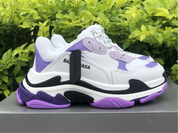 Balenciaga Triple S White Violet