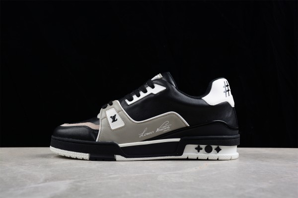 LV Trainer Sneaker Black Grey White