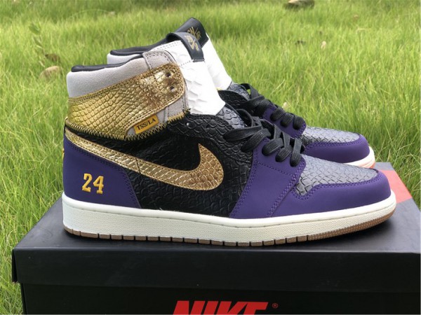 Air Jordan 1 Retro High OG Purple Gold 555088-171