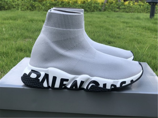 Balenciaga Graffiti Speed Sneaker Grey/White-Black 517319-W07U0-1014