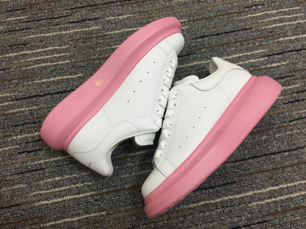 Alexander McQueen Oversized Sneaker White Pink Sole