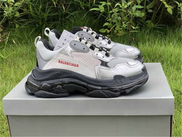Balenciaga Triple S Clear Sole Grey/Silver/White