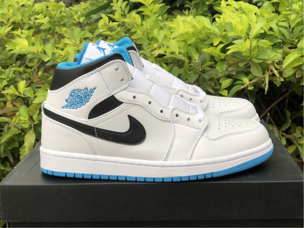 Air Jordan 1 Mid Laser Blue - 554724-141