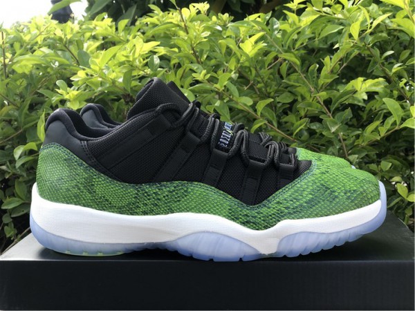 Air Jordan 11 Retro Low Green Snakeskin 528895-033