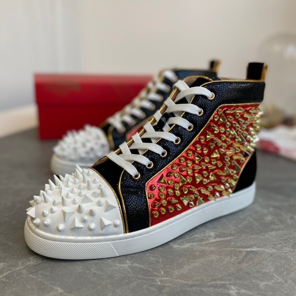 Christian Louboutin Lou Pik Pik Strass - High Top Sneaker