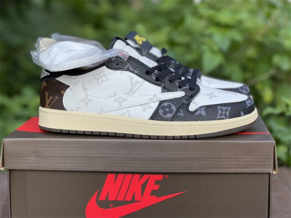 Louis Vuitton Travis Scott Fragment Air Jordan 1 Low OG CM7866-126