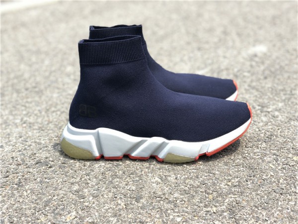 Balenciaga Speed Sneaker Navy/White-Yellow/Red 506344-W05G0-4102