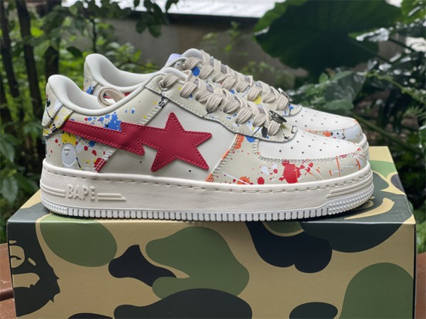 A Bathing Ape Bape Ska Canvas Beige