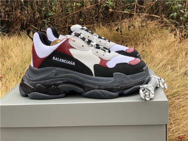 Balenciaga Triple S Clear Sole White/Red/Black 541624-W2FG1-1000