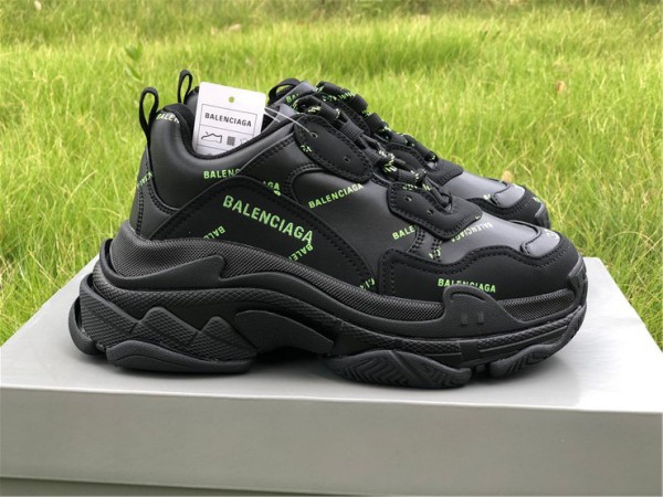 Balenciaga Triple S Unisex Sneakers Letter Fluorescent 