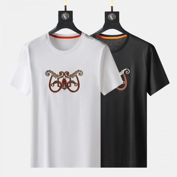 Hermes Short Sleeve T-Shirt Black/White