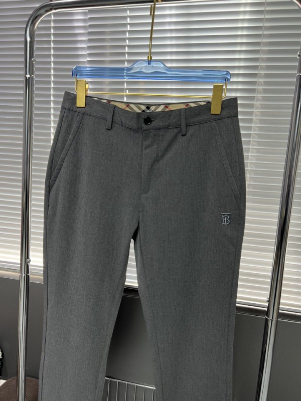Burberry Trousers Black Grey