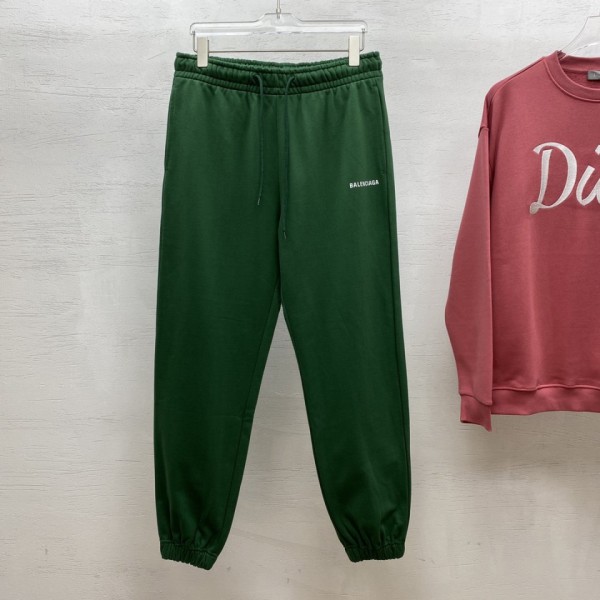 Balenciaga Cotton Sports Pants Green