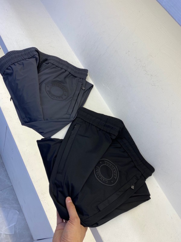 Burberry Pants Logo BBR Grey - Black