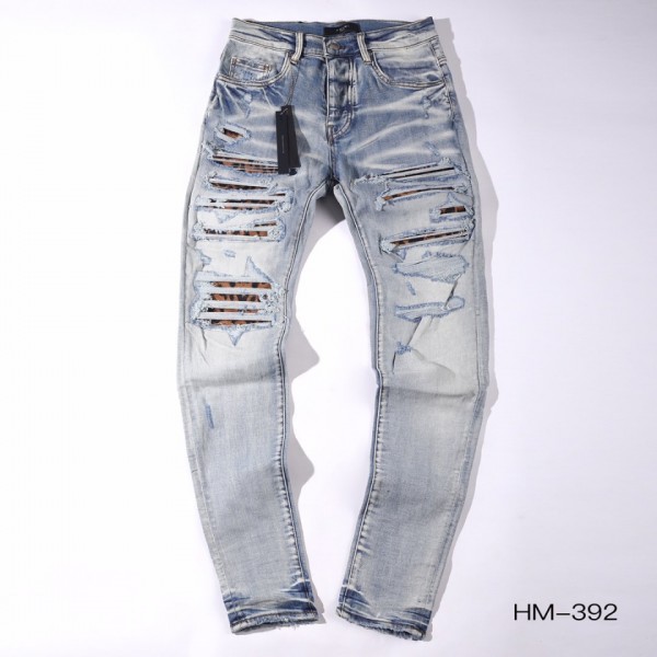 Amiri Plaid Trasher Skinny Jeans
