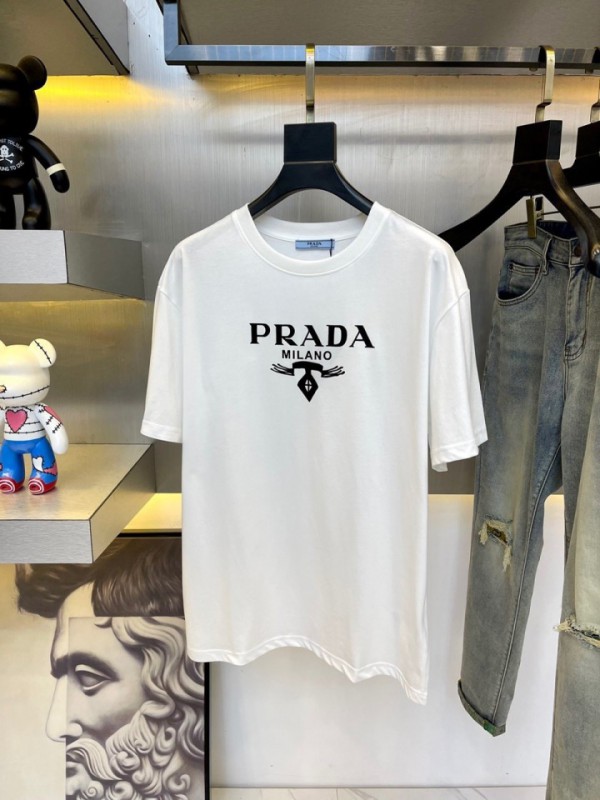Prada Short Sleeve T-Shirt White/Black