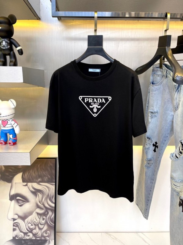 Prada Short Sleeve T-Shirt White/Black