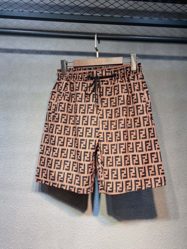 Fendi Shorts Copper Yellow  FEN-0003