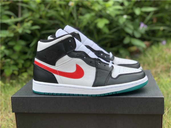 Air Jordan 1 Mid Alternate Swooshes Red Yellow (W) - BQ6472-063 