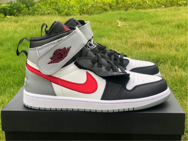 Jordan 1 Flyease Black Particle Grey Gym Red CQ3835-002