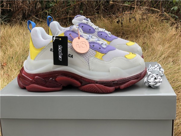 Balenciaga Triple S Clear Sole Purple/Yellow/Red 541624-W09OH-8081 