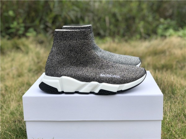 Balenciaga Speed Trainers Silver Grey