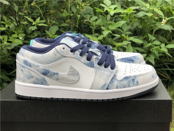 Air Jordan 1 Low Washed Denim - CZ8455 100