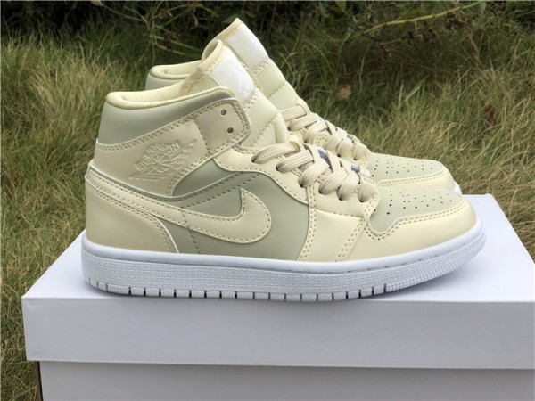 Air Jordan 1 Mid Goose Feather Yellow (W) - CK6587-200