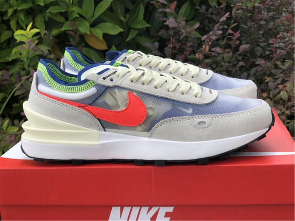 Nike Waffle One Coconut Milk Crimson Royal DA7995-101