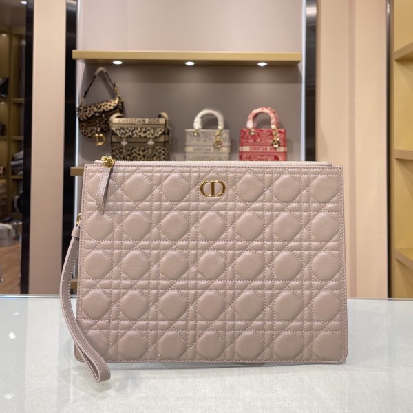 Christian CD Dior Lady clutch Pink/ Black