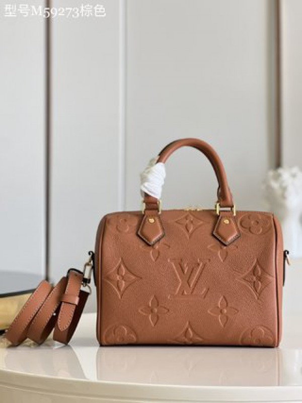 Louis Vuitton Speedy Bandoulière 25 Monogram Empreinte Leather Bag