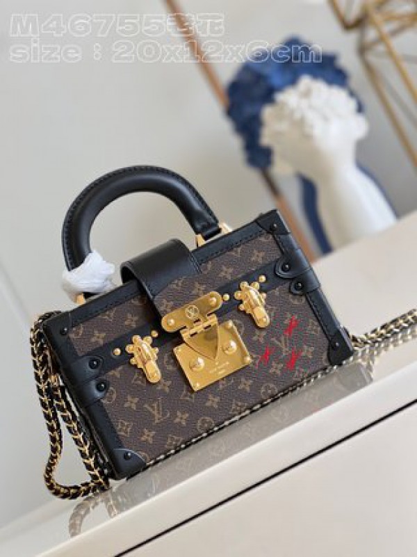 Louis Vuitton Nicolas Ghesquière Petite Malle Capitale Monogram S-lock Bag