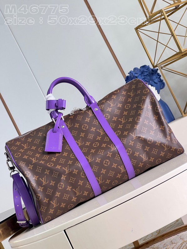 Louis Vuitton Keepall Bandoulière 50 Monogram Macassar