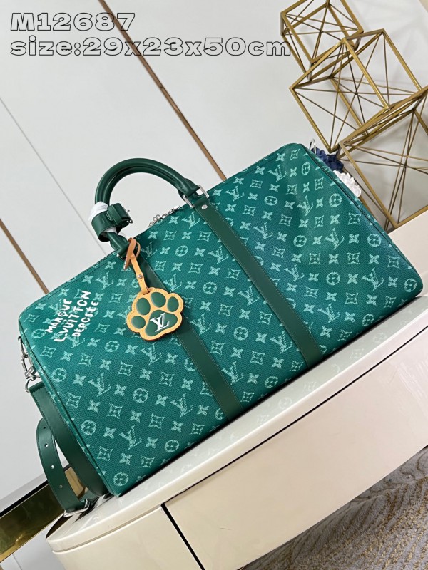 Louis Vuitton KEEPALL BANDOULIÈRE 50 Monogram Eclipse Bag