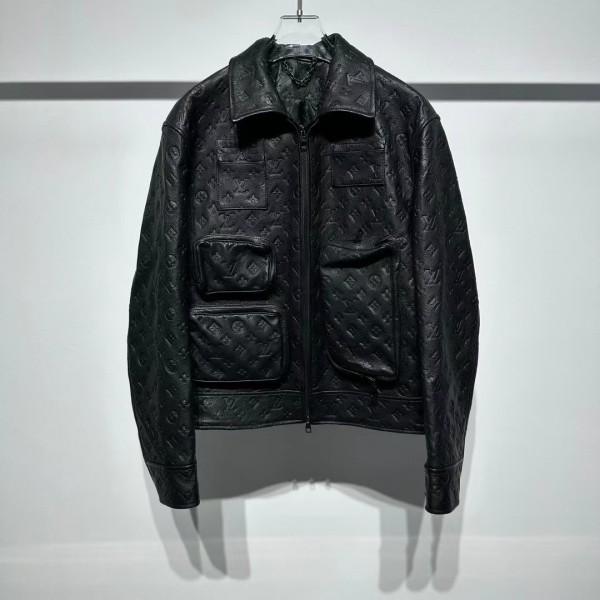 Louis Vuitton Black Leather Jacket