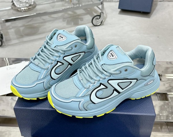 Reflective Dior B30 Sneaker CD30 - Blue Neon Yellow