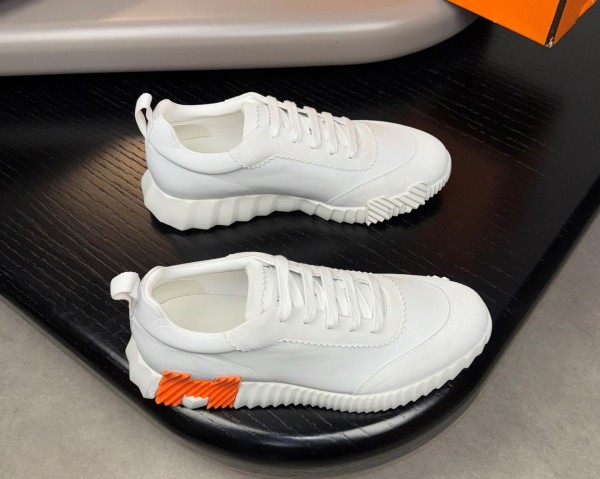 Hermes Bouncing Low-Top Casual Shoes Men's White