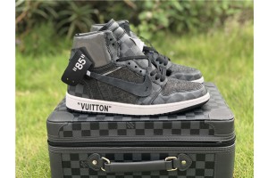 Air Jordan 1 x Louis Vuitton x Off-White Black AQ0818