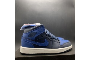 Air Jordan 1 Mid Obsidian Game Royal - 554724-412