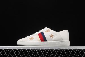 Gucci Ace Low-Top Sneaker White with Bees and Stars