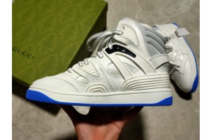 Gucci Basket Sneaker in White Demetra