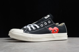 2021 CDG Play x Converse Chuck Taylor All Star 70 Low Black 1CL879