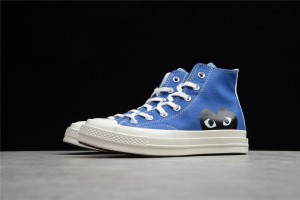 CDG Play x Converse Chuck 70 Hi Blue Quartz 171846C