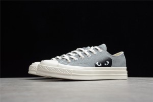 CDG Play x Converse Chuck 70 Low Steel Gray 171849C