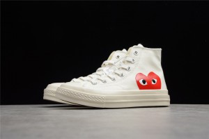 CDG Play x Converse Chuck Taylor All Star 70 Hi White 150205C
