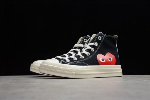 CDG Play x Converse Chuck Taylor All Star 70 Hi Black 150204C