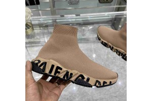 Balenciaga Graffiti Speed Sneaker Beige/Black