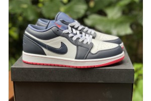 Air Jordan 1 Low Obsidian Ember Glow 553558-481